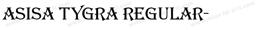 Asisa TYGRA Regular字体转换